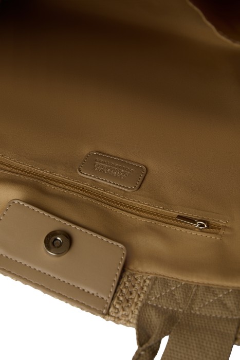 плетеная сумка из текстиля по цене 3680 руб вид справа