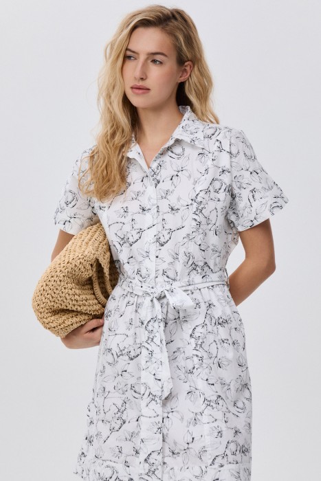 плетеная сумка от бренда снежная королева вид слева