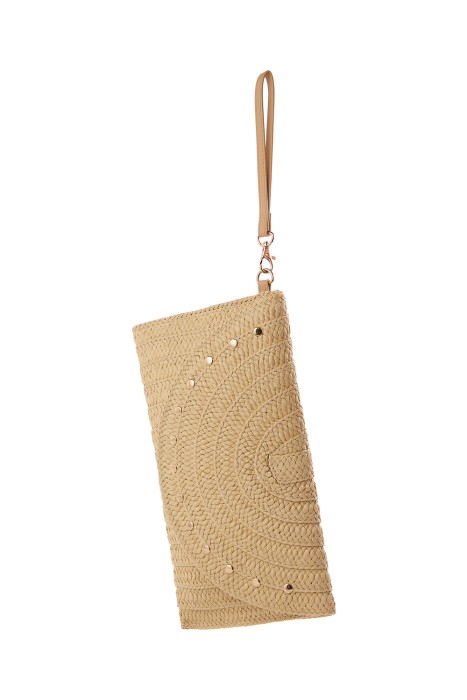 плетеный клатч из россии вид сбоку