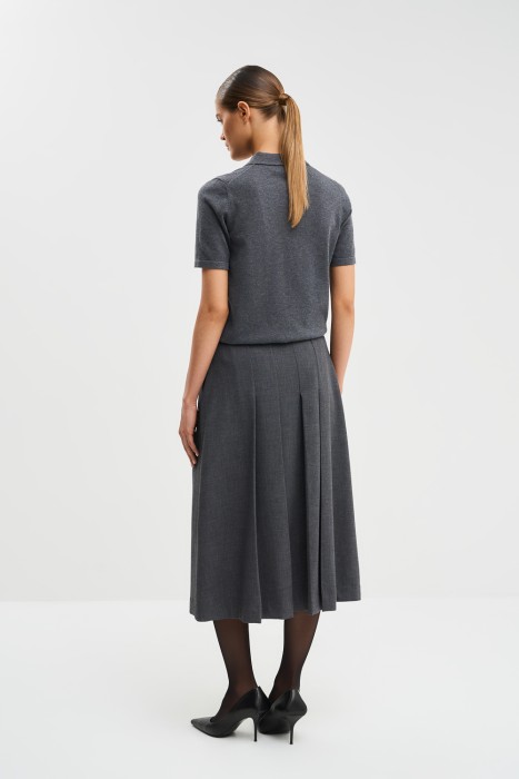 плиссированная юбка из россии вид сбоку