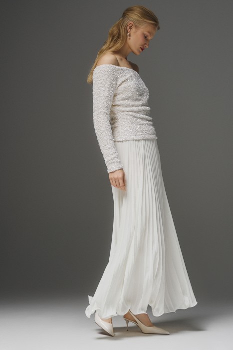 плиссированная юбка от бренда снежная королева вид слева