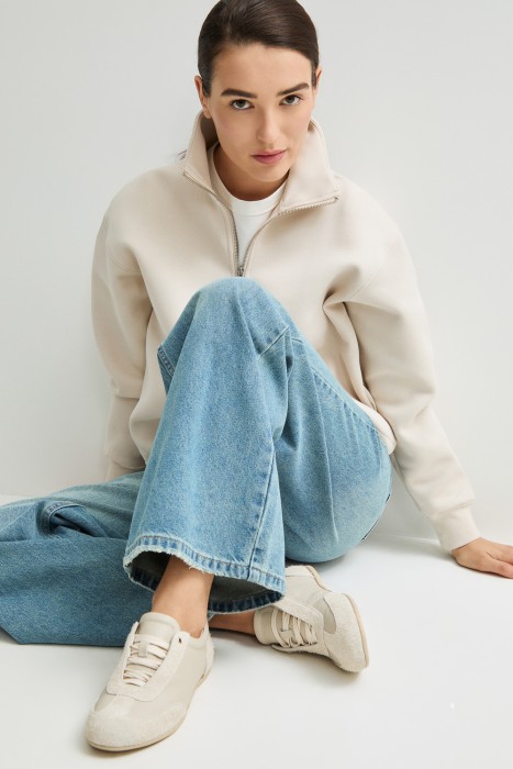 полуботинки из натуральной кожи от бренда снежная королева вид слева