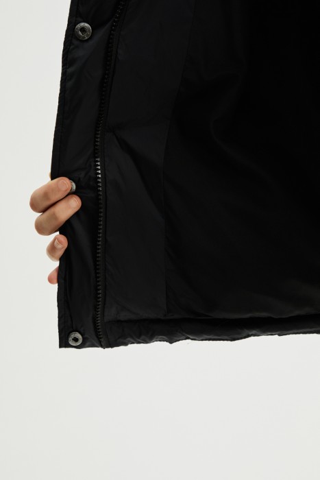 пуховая куртка из россии вид сбоку