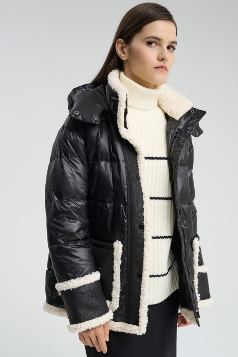 пуховик с капюшоном 728325003 фотография