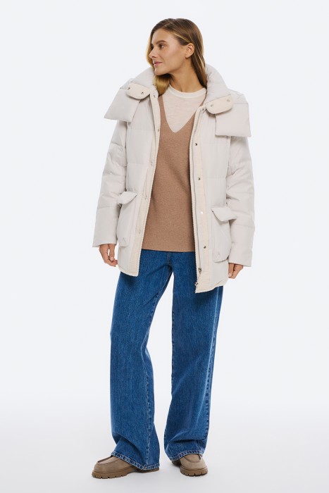 пуховик с капюшоном 730018003 фотография