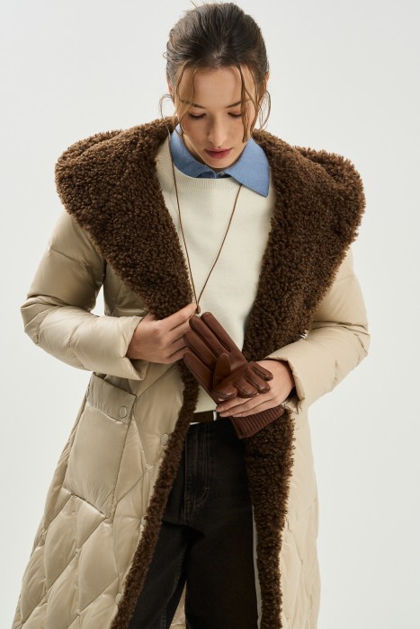 пуховик с капюшоном 772758003 фотография