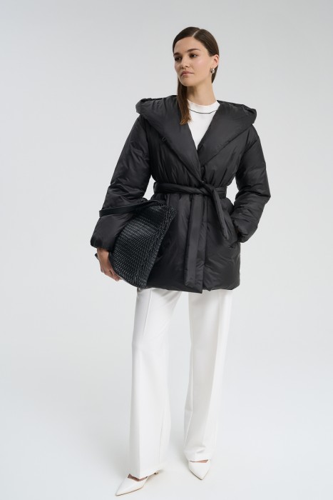 пуховик с капюшоном 728351003 фотография