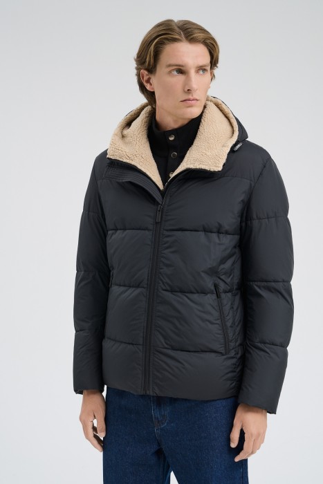 пуховик с капюшоном 724974003 фотография