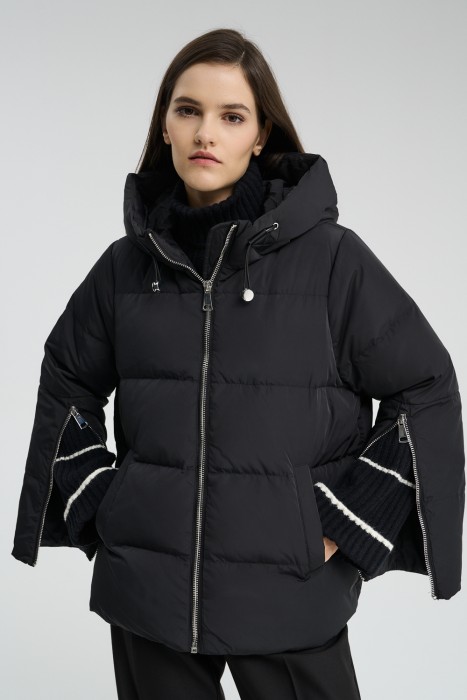 пуховик с капюшоном 715777003 фотография