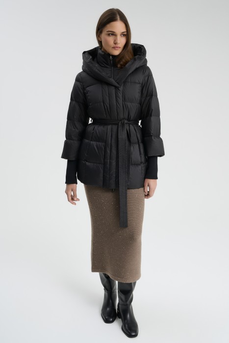 пуховик с капюшоном 715782003 фотография