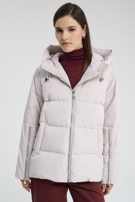 пуховик с капюшоном 715784003 фотография