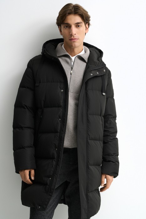 пуховик с капюшоном 721330003 фотография