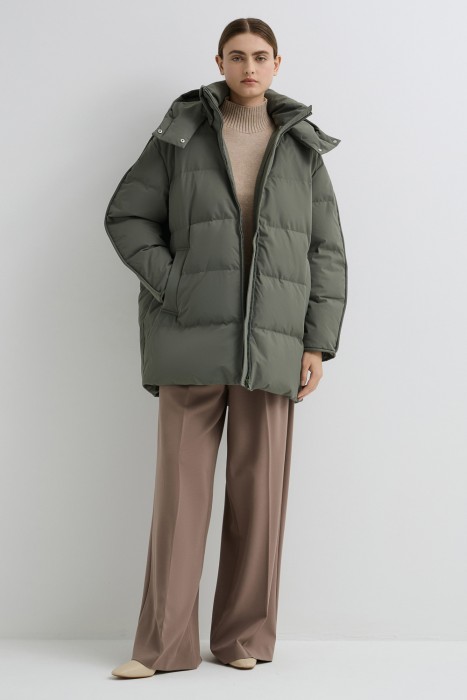 пуховик с капюшоном 716291003 фотография