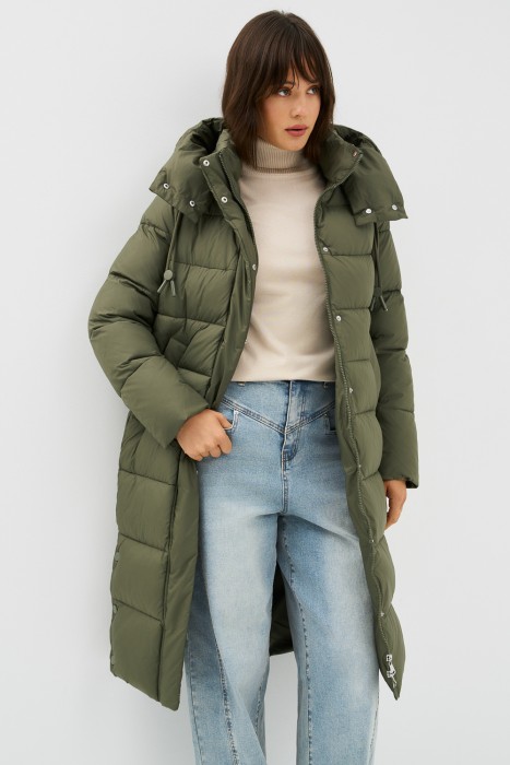 пуховик с капюшоном 787633003 фотография