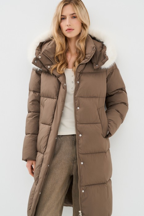 пуховик с капюшоном 787630003 фотография