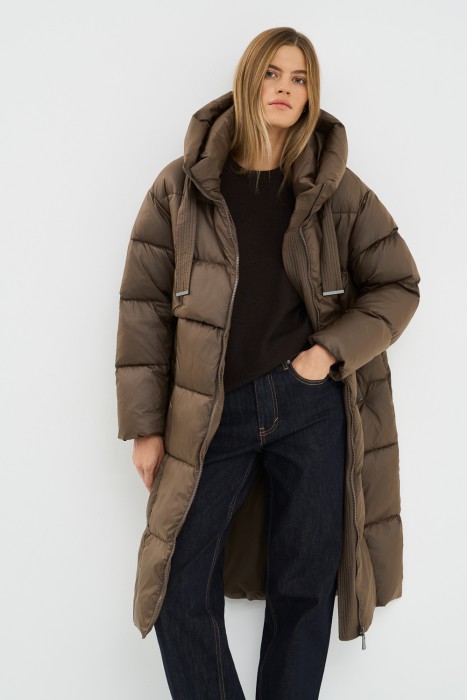 пуховик с капюшоном 783382003 фотография