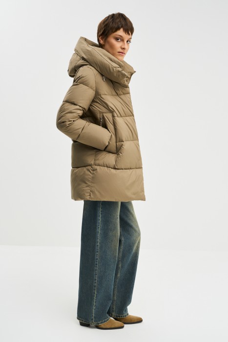 пуховик с капюшоном 783380003 фотография