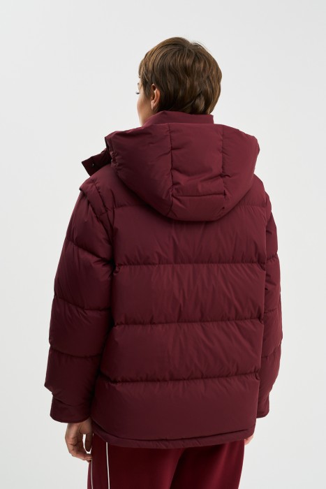 пуховик с капюшоном по цене 11740 руб вид справа