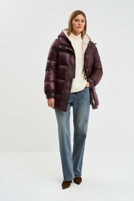 пуховик с капюшоном 782586003 фотография