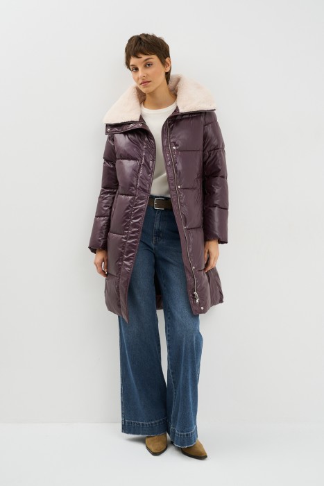 пуховик с капюшоном 782582003 фотография