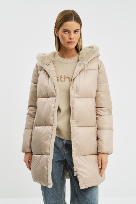 пуховик с капюшоном 790237003 фотография