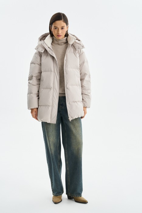 пуховик с капюшоном 784057003 фотография