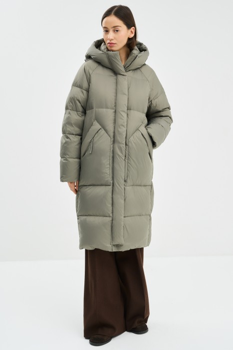 пуховик с капюшоном 781024003 фотография