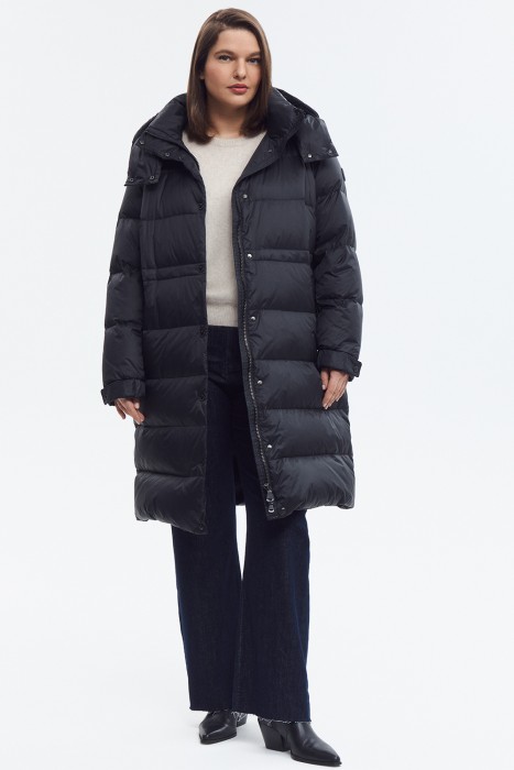 пуховик с капюшоном 799214003 фотография