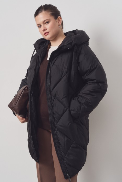 пуховик с капюшоном 772356003 фотография