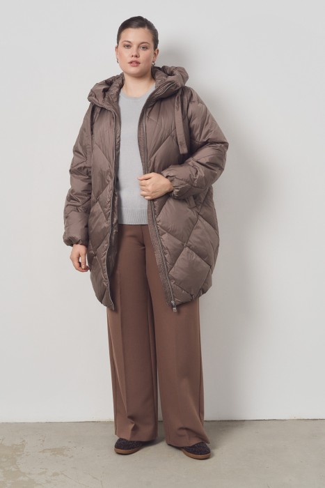 пуховик с капюшоном 772366003 фотография