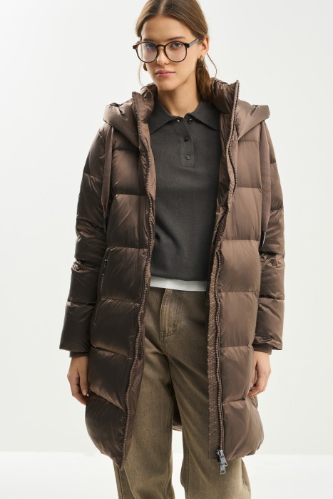 пуховик с капюшоном 774065003 фотография