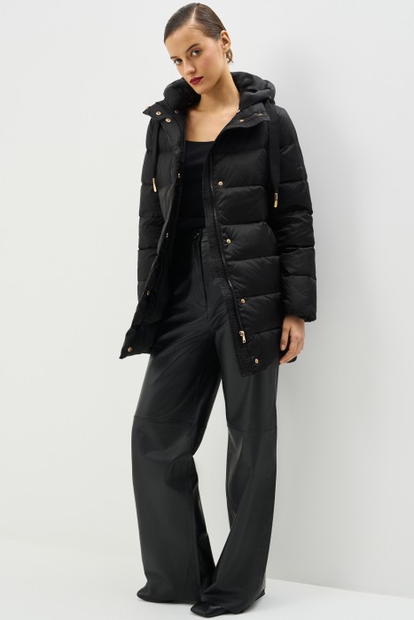 пуховик с капюшоном 781078003 фотография