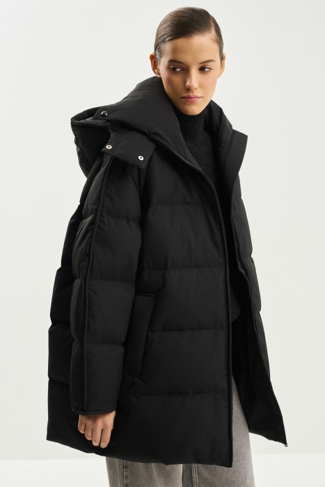 пуховик с капюшоном 774069003 фотография