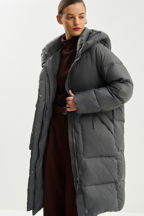 пуховик с капюшоном 781026003 фотография