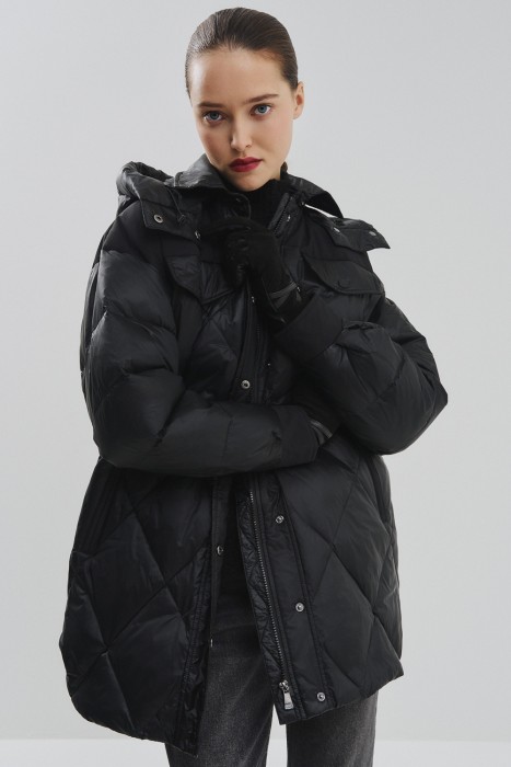 пуховик с капюшоном 796608003 фотография
