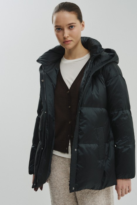 пуховик с капюшоном 772354003 фотография