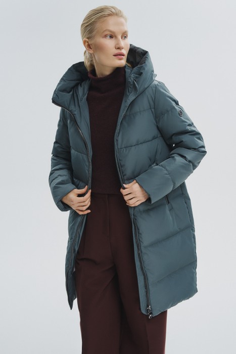 пуховик с капюшоном 799205003 фотография