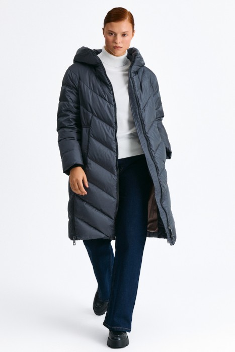 пуховик с капюшоном 799207003 фотография