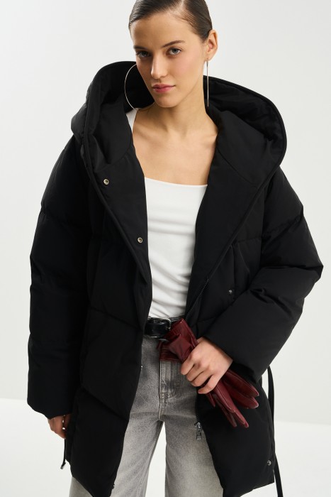 пуховик с капюшоном 781747003 фотография