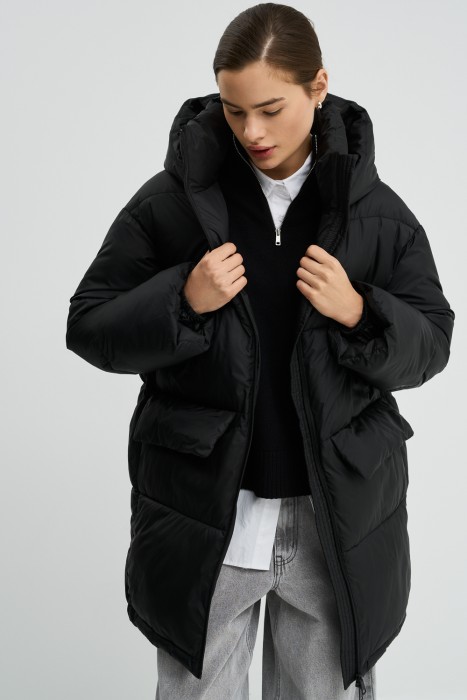 пуховик с капюшоном 779546003 фотография