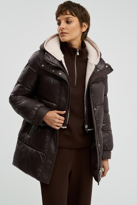 пуховик с капюшоном 782581003 фотография