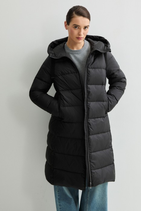 пуховик с капюшоном 824044003 фотография