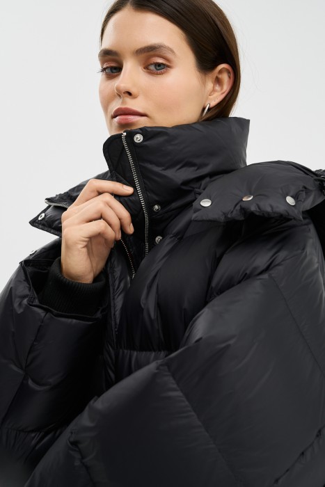 пуховик с капюшоном 774067003 фотография