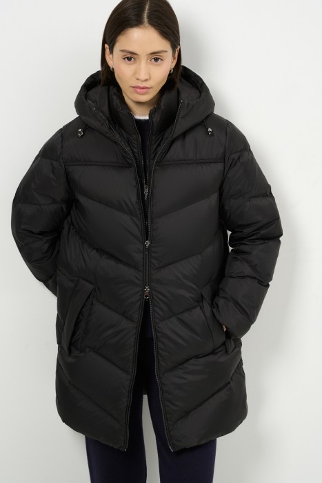 пуховик с капюшоном 727758003 фотография