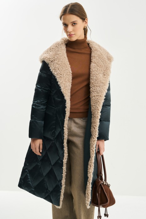 пуховик с меховой отделкой 772756003 фотография