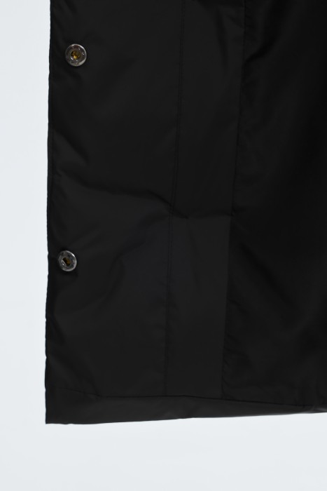 пуховик с меховой отделкой из россии вид сбоку