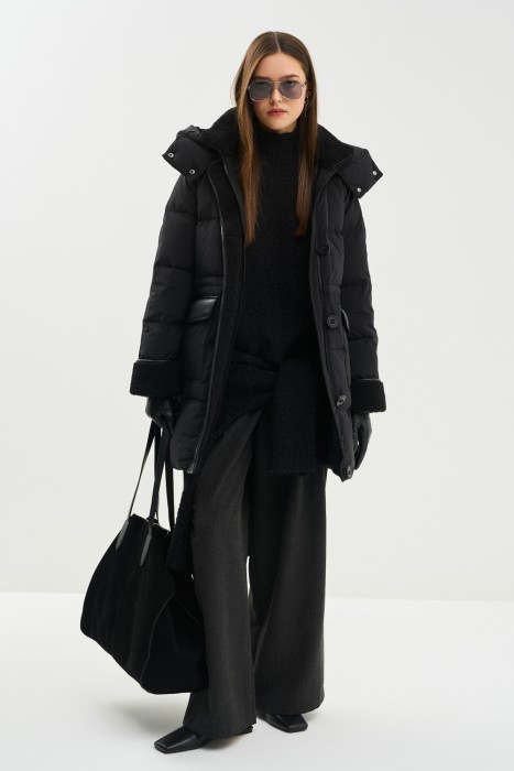 пуховик с меховой отделкой 781735003 фотография