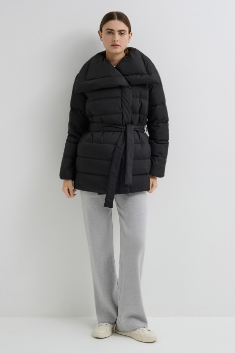 пуховик с поясом 727755003 фотография