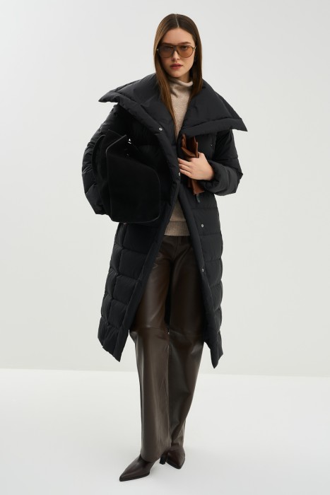 пуховик с поясом 781069003 фотография