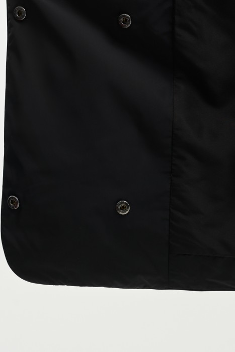 пуховик с поясом из россии вид сбоку